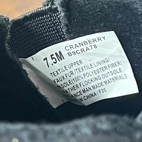 JBU by Jambu Cranberry Memory Foam Faux Fur Lining Casual Slip On Shoes Size 7.5 - Picture 6 of 8